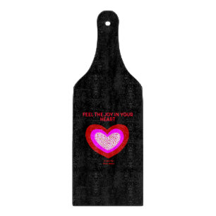 Joyful Heart Glass Cutting Board