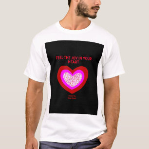 Joyful Heart Men's White Basic T Shirt