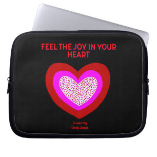 Joyful Heart Neoprene Laptop Sleeve