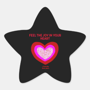 Joyful Heart Star Sticker