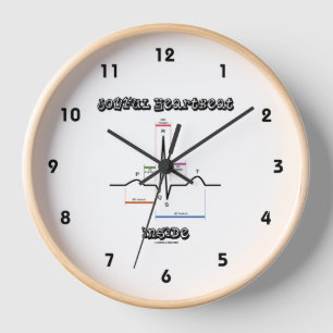 Joyful Heartbeat Inside Normal Sinus Rhythm EKG Clock
