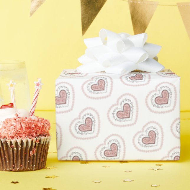 Joyful Hearts Gift Wrap (Leopard) (Birthday Party)