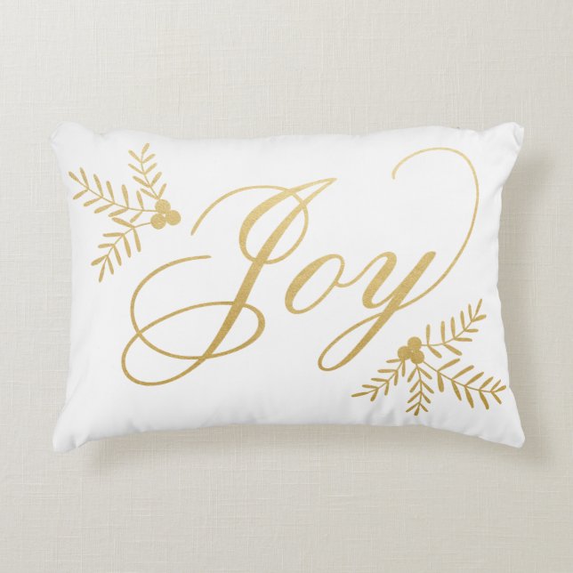 Joyful Holiday Accent Pillow (Front)