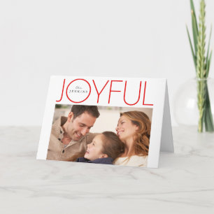JOYFUL HOLIDAY   Add Your Photo Card