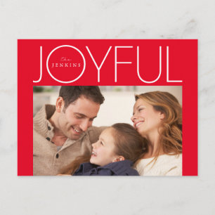 JOYFUL HOLIDAY   Add Your Photo Postcard