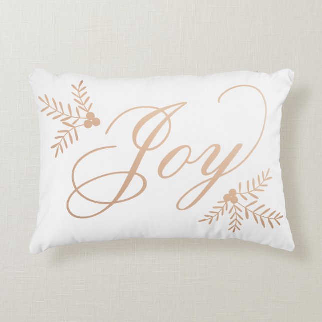 Joyful Holiday Decorative Pillow (Front)