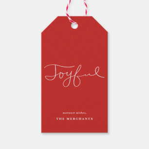 Joyful holiday gifting   Pack of 10 Gift Tags