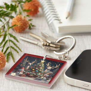 "Joyful Holiday Moments" Keychain
