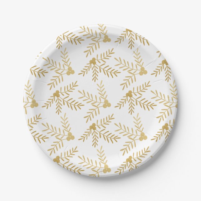Joyful Holiday Paper Plate (Front)