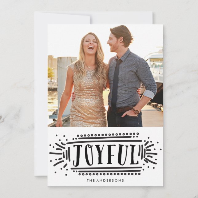 Joyful! | Holiday Photo Card (Front)