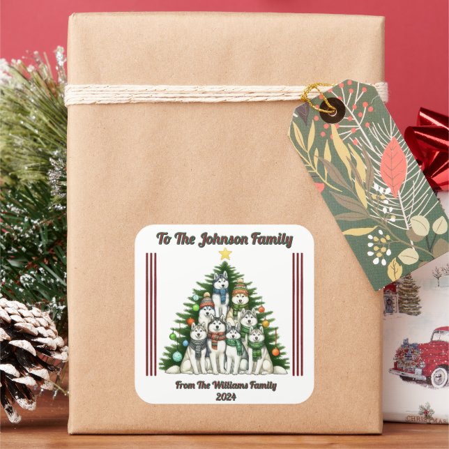 Joyful Holiday Sticker for Gifts (Holiday)