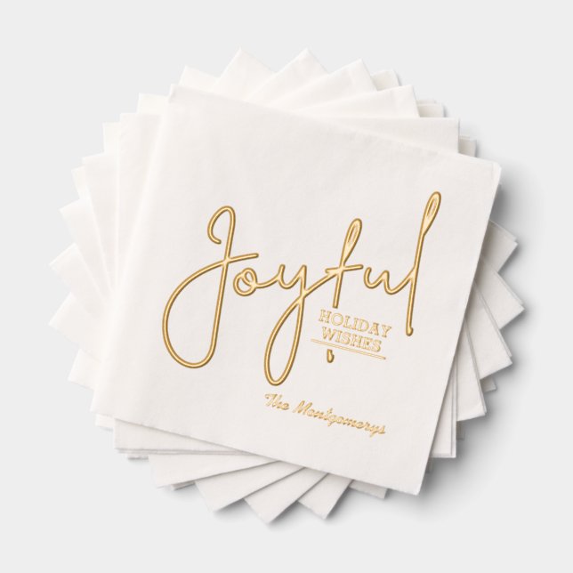 JOYFUL Holiday Wishes Gold (Insitu (empilé))