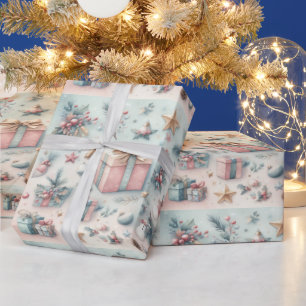 Joyful holiday wrapping paper