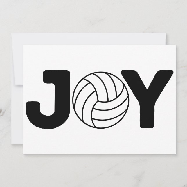 Joyful Holidays Volleyball Holiday Card (Front)