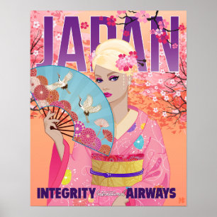 Joyful in Japan Small Poster