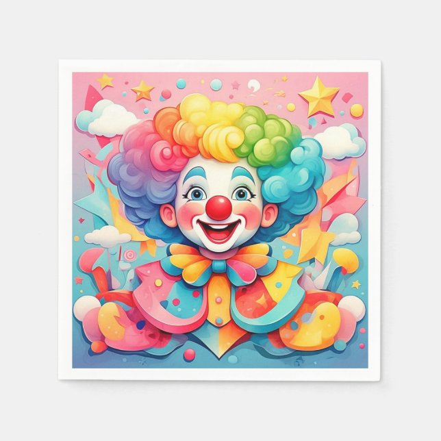 " JOYFUL JESTER " NAPKIN (Front)