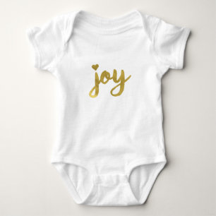 Joyful Joyful I've Got Joy Full of Joy Gold Art Baby Bodysuit