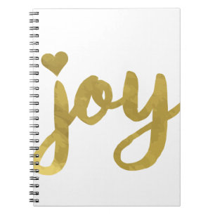 Joyful Joyful I've Got Joy Full of Joy Gold Art Notebook