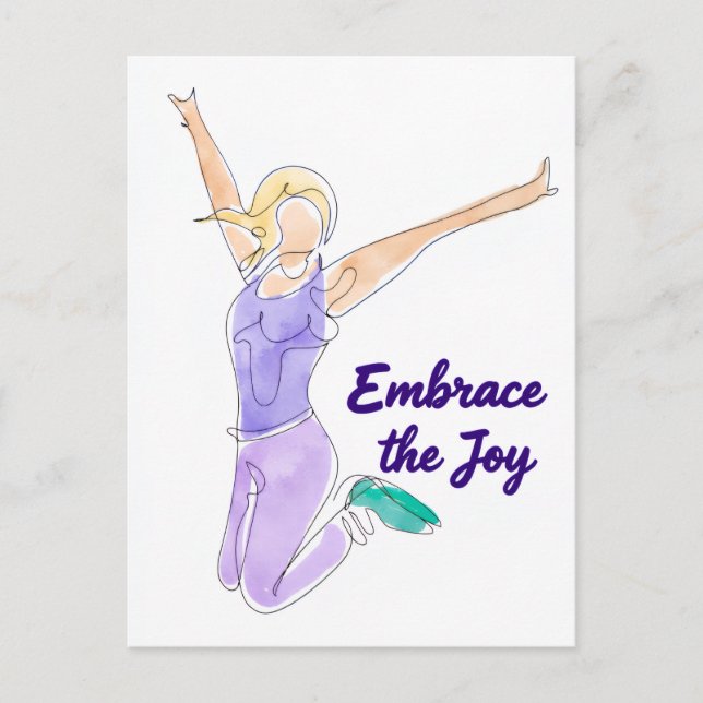 Joyful Jump Postcard (Front)