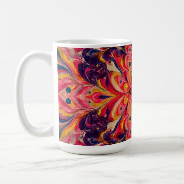 Joyful Kaleidoscope Color coffee Mug (Left)