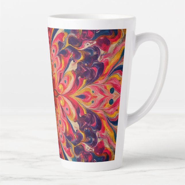 Joyful Kaleidoscope Color Latte Mug (Right)