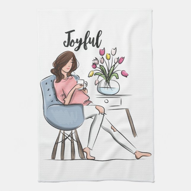 Joyful Kitchen Towel (Vertical)