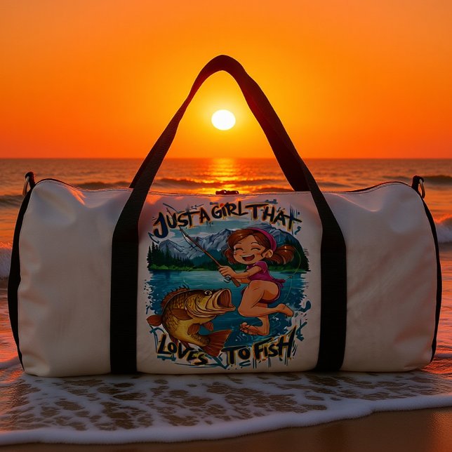 Joyful Leap With Finned Friend Duffle Bag (Creator Uploaded)