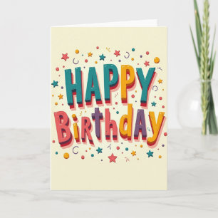 Joyful Letter Birthday Card