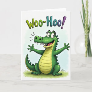 Joyful Lizard Birthday Card