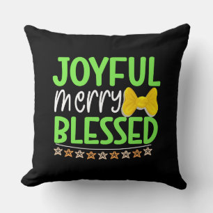 Joyful Merry Blessed-81053 Throw Pillow