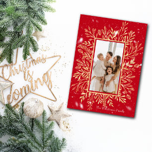Joyful Merry Christmas Customize Photo Holiday Card