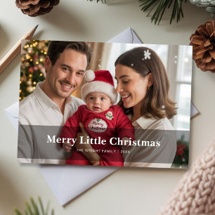 Joyful Merry Little Christmas Family Holiday Card