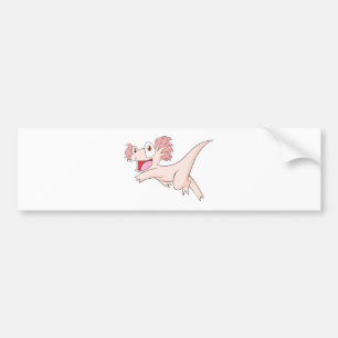 Joyful Mexican Axolotl Reptile Bumper Sticker