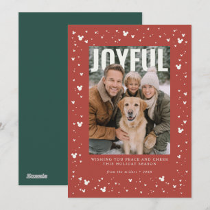 Joyful Mickey Holidays Photo Pop Holiday Card