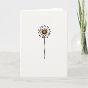 Joyful Minimalist Flower Card
