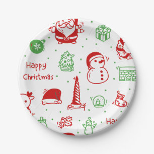 Joyful Minimalist Holiday  Paper Plate