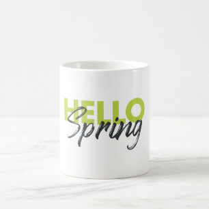 Joyful, modern, fun, vibrant design Hello Spring Coffee Mug