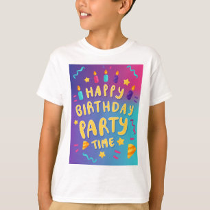Joyful Moments, Colourful Confetti: Happy Birthday T-Shirt