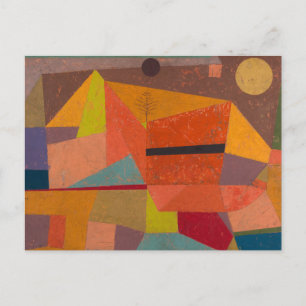 Joyful Mountain Landscape by Paul Klee Postcard