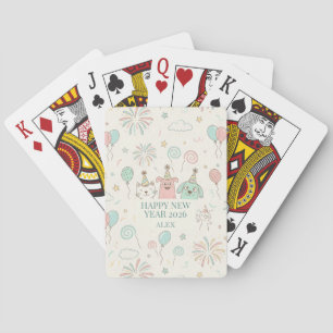 Joyful New Year’s Eve Party 2026  Playing Cards