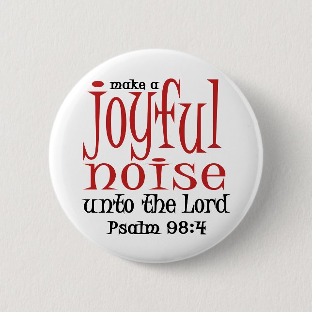 Joyful Noise 2 Inch Round Button (Front)