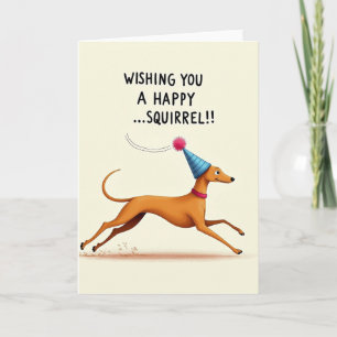 Joyful Ochre Dog Card