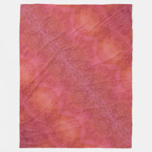 Joyful Orange & Pink Fleece Blanket