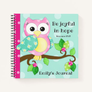 Joyful Owl Custom Scripture/Prayer Journal