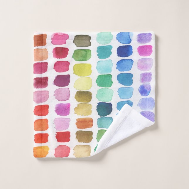 Joyful Palette of Colours - Summer Bath Towel Set (Wash Cloth)