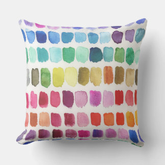 Joyful Palette of Colours - Summer Throw Pillow