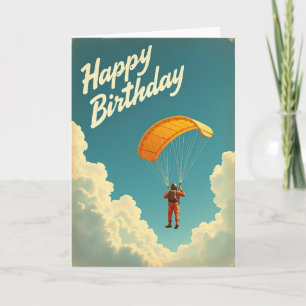 Joyful Parachute Birthday Card