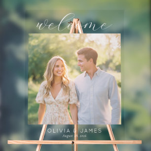 Joyful Pastel Romantic Photo Acrylic Sign
