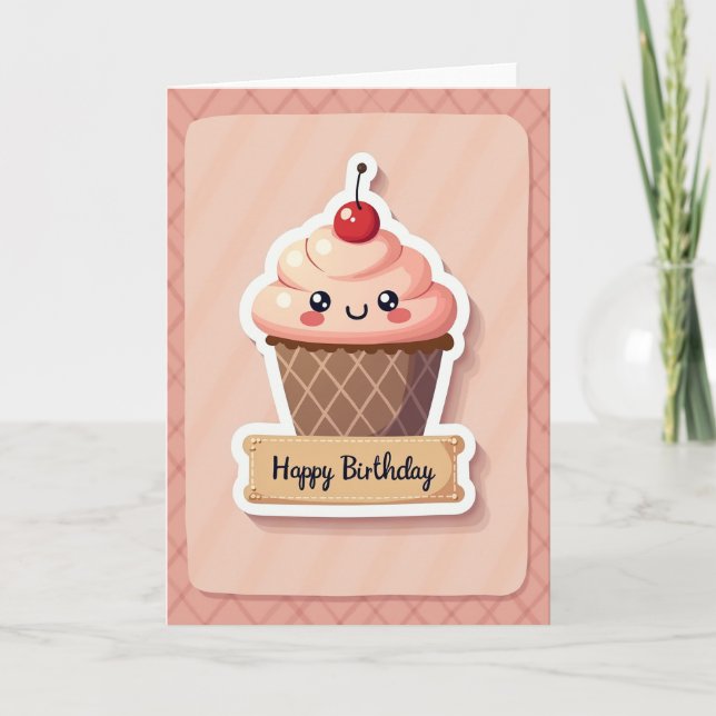 Joyful Pastel Treat Card (Front)