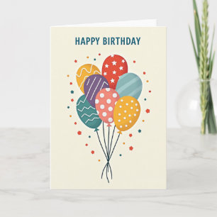 Joyful Patterned Spheres Card